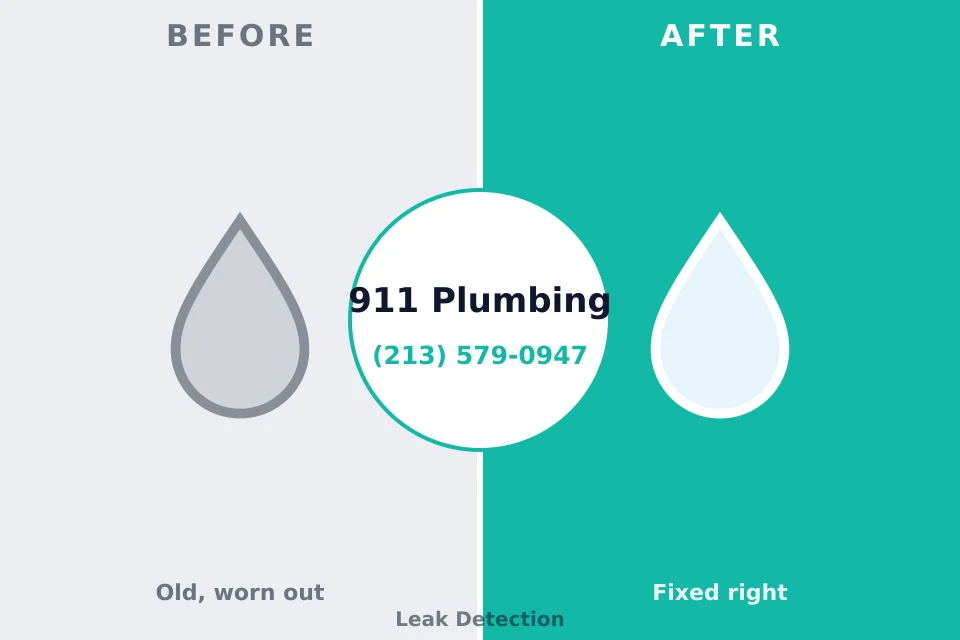 Before and after: plumbing repair San Juan Bautista, CA